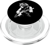 Design con orso che suona la chitarra con occhiali PopSockets PopGrip per MagSafe