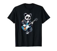 Design con panda che suona la chitarra elettrica Maglietta