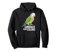 Design con Pappagallo Embrace Your Colors - Vibrant Bird Art Felpa con Cappuccio