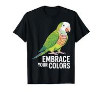 Design con Pappagallo Embrace Your Colors - Vibrant Bird Art Maglietta