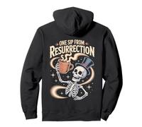 Design con Scheletro One Sip from Resurrection Felpa con Cappuccio