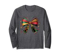 Design con scritta "Black History Month Juneteenth Pride" Maglia a Manica