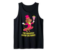 Design con Scritta Greatest Show On Paws Dachshund Ringmaster Canotta