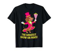 Design con Scritta Greatest Show On Paws Dachshund Ringmaster Maglietta