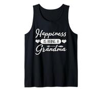 Design con Scritta Happiness Is Being a Grandma a Forma di Cuore e frec Canotta