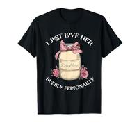 Design con scritta "I Just Love Her Doughlene Bubbly Personality" Maglietta