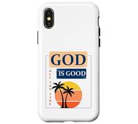 Design con scritta in inglese "God is Good" (lingua italiana non garantita) Custodia per iPhone X/XS