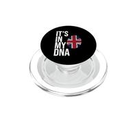 Design con scritta "It's In My DNA British Flag UK England Heritage Design" PopSockets PopGrip per MagSafe