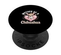 Design con scritta "Mother of a Chihuahua" per amanti dei cani PopSockets PopGrip Adesivo