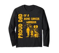 Design con scritta "Proud Dad of a Bone Cancer Warrior" Maglia a Manica