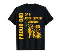 Design con scritta "Proud Dad of a Bone Cancer Warrior" Maglietta