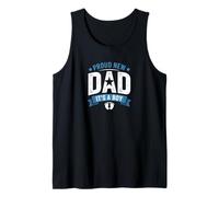 Design con scritta "Proud New Dad It's a Boy First Time Father" Canotta