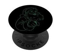 Design con scritta "Santa You Better Be Good" PopSockets PopGrip Adesivo