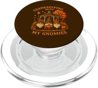 Design con scritta "Thanksgiving with My Gnomies" PopSockets PopGrip per MagSafe
