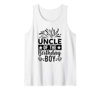 Design con Scritta Uncle of The Birthday Boy Canotta