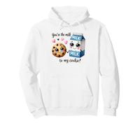 Design con Scritta You're The Milk to My Cookie Felpa con Cappuccio