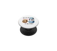Design con scritta "You're the Milk to My Cookie" PopSockets PopGrip Adesivo