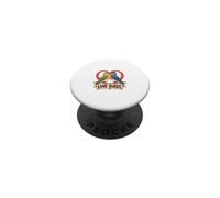 Design con simbolo del cuore degli uccelli dell'amore PopSockets PopGrip Adesivo