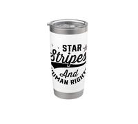 Design con stelle e strisce per i diritti umani Bicchiere termico in acciaio inox doppia parete