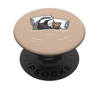 Design con tasso addormentato per amanti degli animali PopSockets PopGrip Adesivo