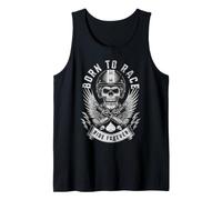 Design con Teschio Born to Race Ride Forever Canotta
