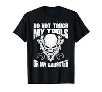 Design con teschio "Do Not Touch My Tools" Maglietta