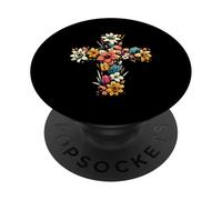 Design Cristiano Croce Fede Bibbia Gesù Cristo Religione Arte PopSockets PopGrip Adesivo