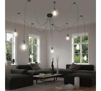 Design da Appendere Coprire Illuminazione Tessuto Pendolo Luce Salotto Big Luce [EEK: Non valutato]