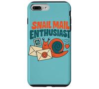 Design da collezione di francobolli estetici retrò per appassionati di lumaca Custodia per iPhone 7 Plus/8 Plus