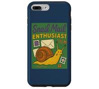 Design da collezione di francobolli estetici retrò per appassionati di lumaca Custodia per iPhone 7 Plus/8 Plus