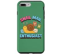 Design da collezione di francobolli estetici retrò per appassionati di lumaca Custodia per iPhone 7 Plus/8 Plus