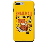 Design da collezione di francobolli estetici retrò per appassionati di lumaca Custodia per iPhone 7 Plus/8 Plus