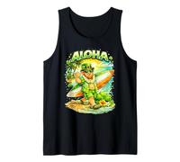 Design da Spiaggia Tropicale Aloha Lucky Surfer Leprechaun Canotta