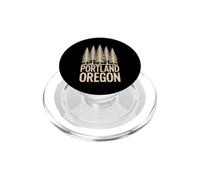 Design da viaggio con alberi di pino dell'Oregon di Portland PopSockets PopGrip per MagSafe