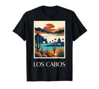 Design da Viaggio Vintage sulla Costa del Deserto di Los Cabos, Messico Maglietta