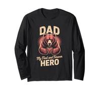 Design "Dad" My First and Forever Hero Bear Maglia a Manica
