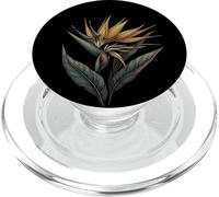 Design d'arte floreale dell'uccello del paradiso per donne e PopSockets PopGrip per MagSafe