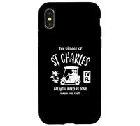 Design del carrello da golf The Village of St Charles TV FL Custodia per iPhone X/XS