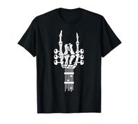 Design del Concerto della Rock And Roll Skeleton Hand Guitar Band Maglietta