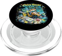 Design del gatto della teoria del caos - Divertente gatto PopSockets PopGrip per MagSafe