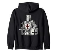 Design del Guerriero Cavaliere templare Felpa con Cappuccio