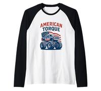 Design del Monster Truck American Torque Maglia con Maniche Raglan