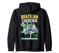 Design del Movimento Brasiliano di Arti Marziali Afro Capoeira Felpa con Cappuccio