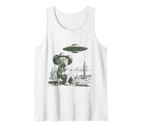 Design del Paesaggio del Deserto Western Hat Dog e UFO Canotta