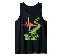 Design del Percorso Feel Alive Run Wild Running Heartbeat Canotta