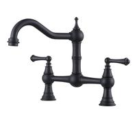 Design del Ponte Nero lavandino con spruzzatore Laterale Durevole Cucina Facile Pulizia di Stile Moderno Perfetto per Il miglioramento della casa