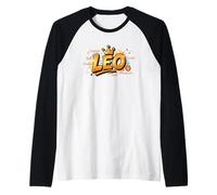 Design del Segno Zodiacale Leone per Persone Sicure Maglia con Maniche Raglan
