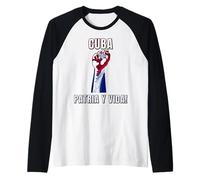 Design del sentimento di Cuba Patria y Vida Maglia con Maniche Raglan