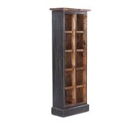DESIGN DELIGHT Nature, scaffale rustico per libri e CD, in legno riciclato, con 10 scomparti, 94 x 36 x 17 cm (altezza x larghezza x profondità)
