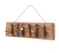 DESIGN DELIGHTS Armadio DEPOCA a Parete Samoa | colorato, 60x14x11cm (LxAxP), Swietenia Mogano | Gancio Bar con Rami, Ganci a Muro, Appendiabiti a Muro, a corridoio, Armadio in Legno